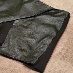 DAINTY HOOLIGAN leather front shorts, short shorts